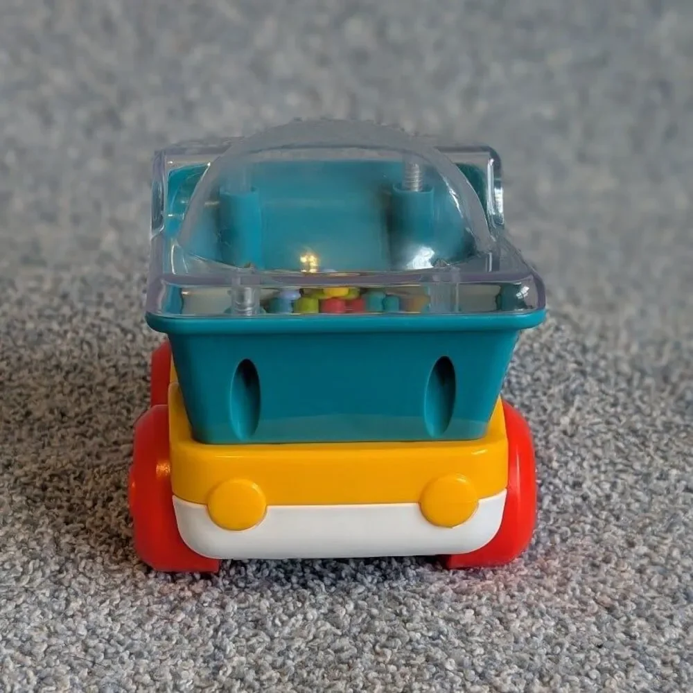 Fisher-Price Poppity Pop Dump Truck Infant Push-Along Toy Ball Popper Vehicle